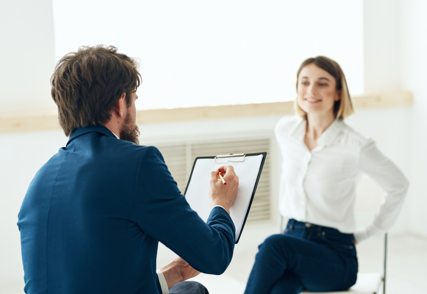 Woman at the Reception of a Psychologist Consultation Communication Depression